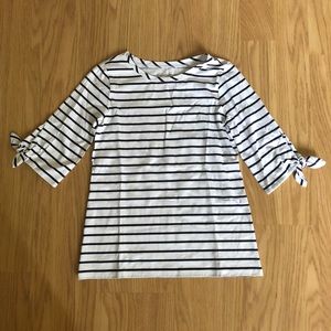 Lilly Pulitzer Preston Top in Bright Navy Stripes